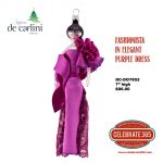 Sofffieria De Carlini, Fashionista in Elegant Purple Dress