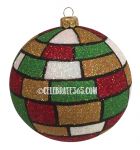 Thomas Glenn Mondrian Ornament, Christmas Colors