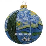 Thomas Glenn Holidays, Vincent Swirly Starry Night Ball Ornament