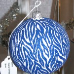 Blue "Zebra" Ball Thomas Glenn Holidays