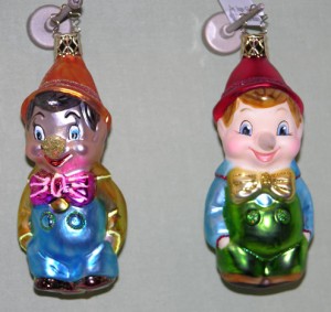 Here's last year's Pinocchio beside the 2009 version with the "Life Touch" techique.  What a world of difference!