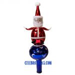 Sofffieria De Carlini, Red Santa on Blue Ball Finial