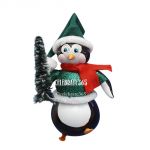 Soffieria De Carlini, Penguin in Glittered Pullover, Green