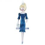 Soffieria De Carlini, Fashion Lady in Blue Fringe Dress