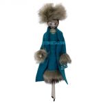 Soffieria De Carlini, Lady in Teal with Fur Trim