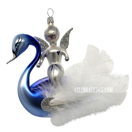 ARTS&SCIENCE  soffieria de carliniオーナメント Soffieria De Carlini Angel On Swan Ornament