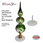 HeARTfully Yours&trade; Holly Splendor Finial