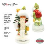 HeARTfully Yours&trade; Oxford Green German Santa Figure