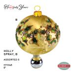 HeARTfully Yours&trade; Holly Spray, Gold
