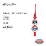 HeARTfully Yours&trade; Ruby Oh, Holy Night Finial