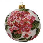 Thomas Glenn Holidays, Pink Hydrangea Ball Ornament
