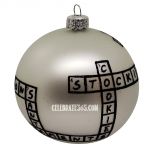 Thomas Glenn Holidays, Crossword Ball Ornament