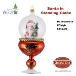 Sofffieria De Carlini, Footed Globe Display Santa