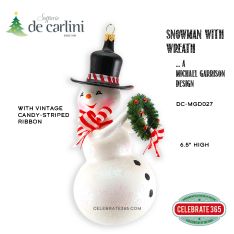 Soffieria De Carlini, Snowman with Wreath