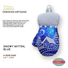 Iness Ukraine Glass, Snowy Mitten