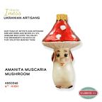 Iness Ukraine Glass, Amanita Muscaria Mushroom