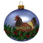 Thomas Glenn Holidays, Three French Hens Ball Ornament