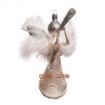 Soffieria De Carlini, White & Silver Trumpeting Angel