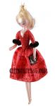 Soffieria De Carlini, Fashion Christmas Lady in Red Dress