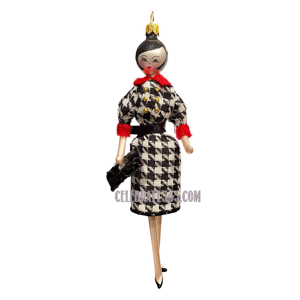 Soffieria De Carlini, Lady in Houndstooth Coat Dress