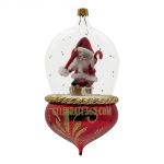 Soffieria De Carlini, Santa on Sled in Red Dome