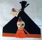 Halloween Crepe Paper Party Hat, Skeleton