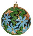 Thomas Glenn, Blue Flowers on Gold Ball