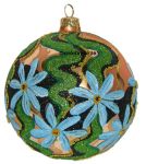 Thomas Glenn, Blue Flowers on Gold Ball