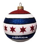 Thomas Glenn "Chicago" Flag Ball Ornament