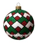 Thomas Glenn "Christmas Diamonds" Ball Ornament