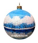 Thomas Glenn "Frosted Reflection" Ball Ornament