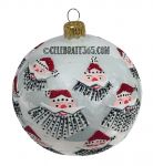 Thomas Glenn Sparky Santa Ball Ornament