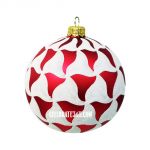 Thomas Glenn, Scallops in Red & White Ornament